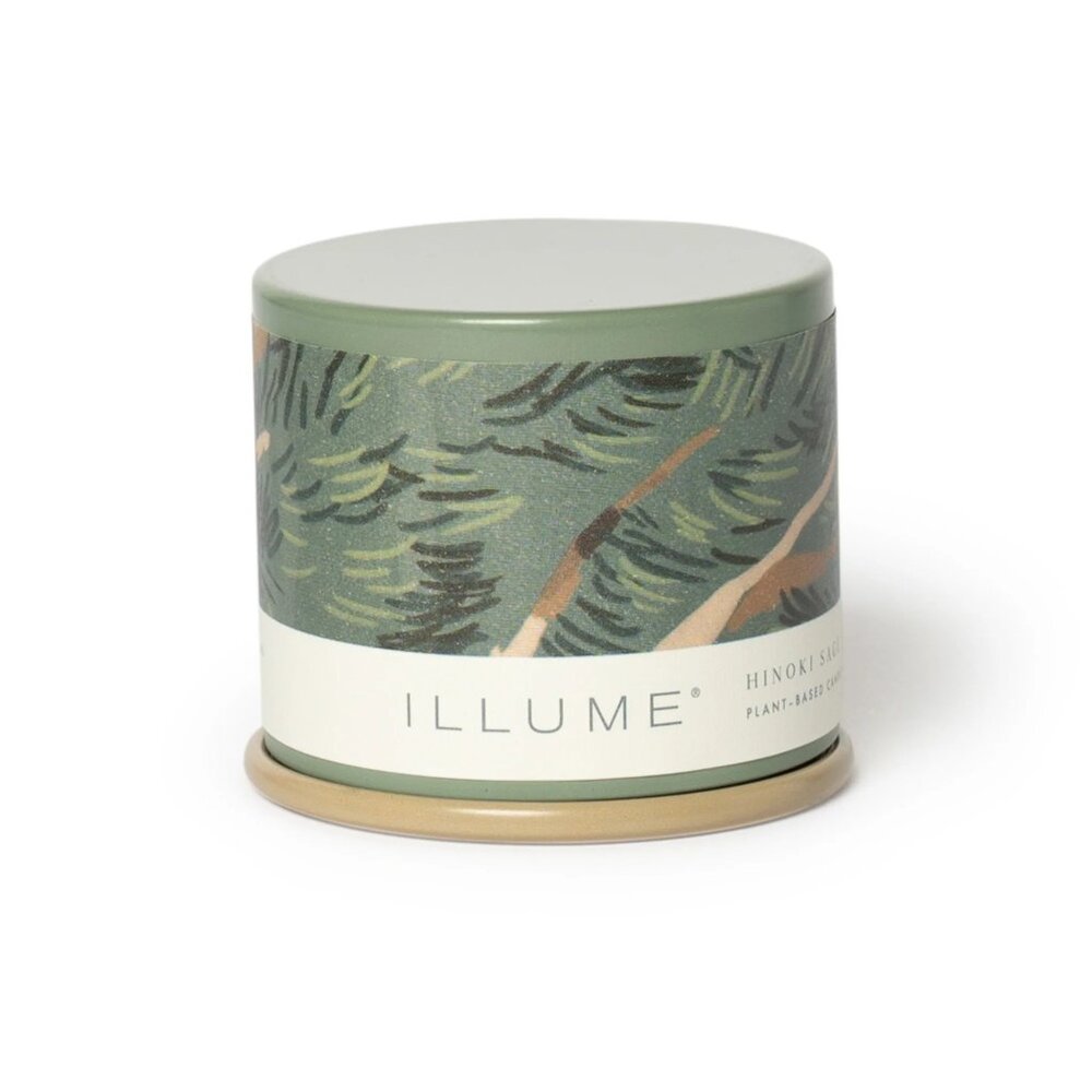 NEW Illume Hinoki Sage Small Tin Candle (3 oz.)